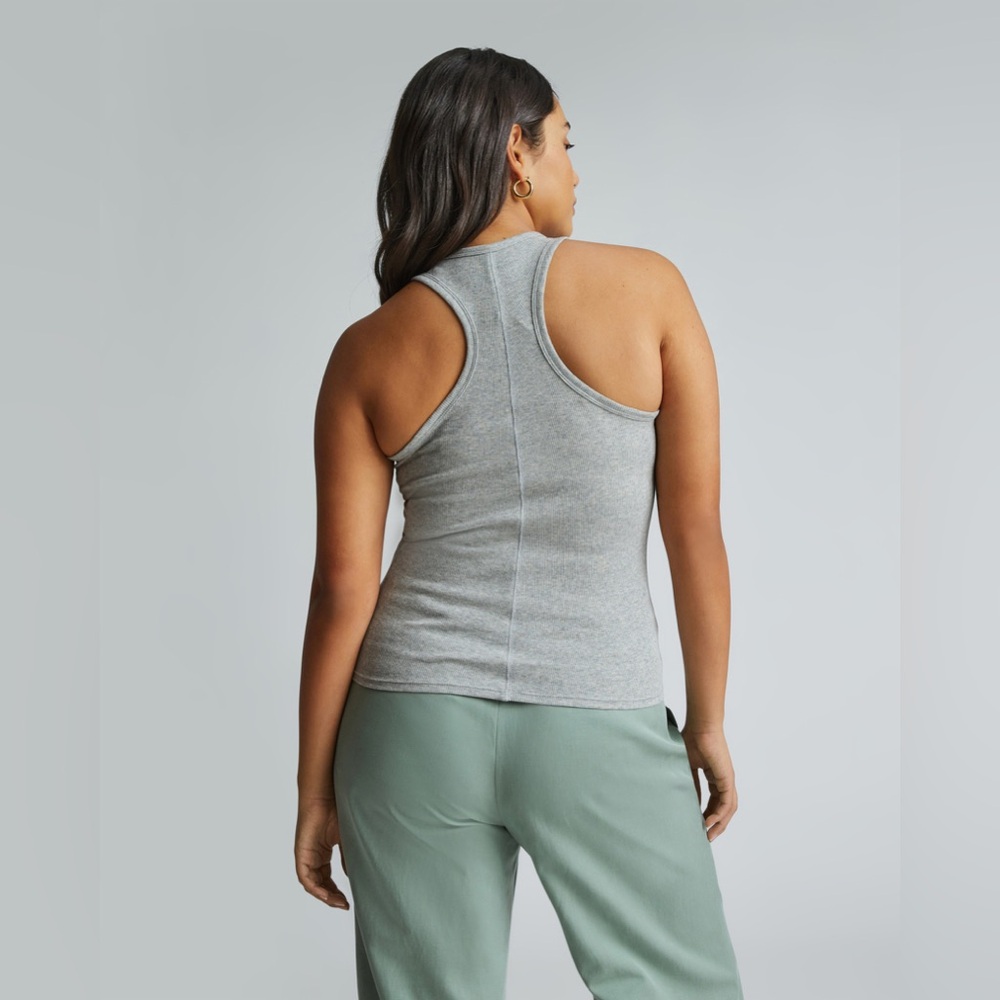 NWT Everlane The Luxe Rib Racerback Tank - Picture 2 of 8